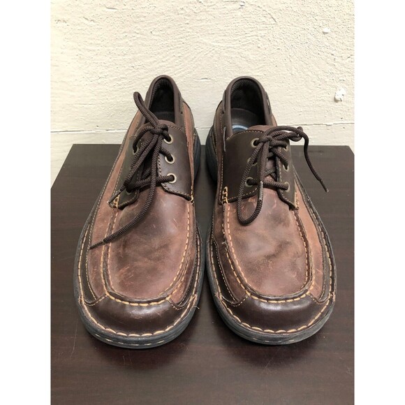 NUNN BUSH SZ BROWN GENUINE LEATHER LACE UP  MEN BOAT SHOES SIZE US 12M main image 11